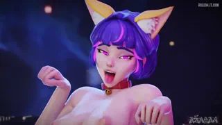 Catgirl Juno Deepthroat Huge Black Cock [Aznyan07]
