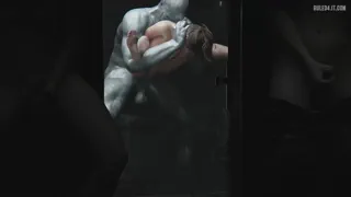 Claire and Mr X Full Nelson (Zmsfm) [Resident Evil] [u/QuillEdi]