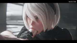 2B's blowjob (Miwo3x) [Nier Automata] [u/Ok_Clue_67]