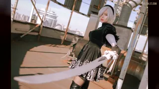 2B's Classic Outfit from Nier Automata by Nana [u/Tastycosplayer]