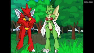 Pokémon Snap XXX - Arcanine, Pachirisu, Meowth, Pikachu, Scizor, Scyther, Bellossom, Nidoqueen, Mareep, Dragonair, Miltank, Celebi, Mudkip, Blaziken, Jigglypuff, Plusle, Minun, Lopunny (Richie Zirbes) [Pokémon] [u/Friccthisjob]