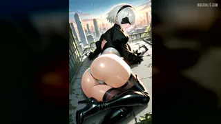 [Nier:automata 2b] On a rooftop [u/RevolutionaryCan3845]