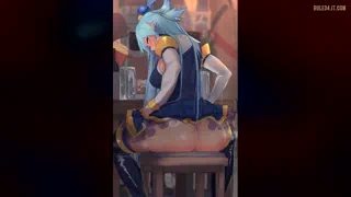 Aqua teasing the other patrons after a few drinks (Shirabe Shiki) [Konosuba] [u/Lewdz_boobz]