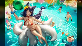 Pool Party Ahri [League Of Legends] (Zarory) [u/BerserkCalibur]