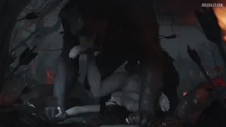 Thought you could take a werewolf on the field of battle? That’s hilarious, I think now I’ll just use you like this for now~ [u/Yellow-Fish-1223]