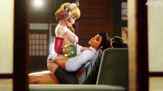 "Ahh~! Mmph! Your girl cock feels so good! I want to ride it all night~!" [u/LestAhri]