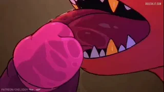 Foxy and the Security Guard messing around at night [Five Nights At Freddy's] (Chelodoy) [u/MillieMess]