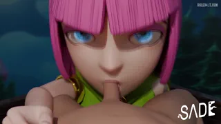 Archer's Day & Night Service - Clothed Hentai Blowjob Action (Sadedade) [Clash Of Clans]