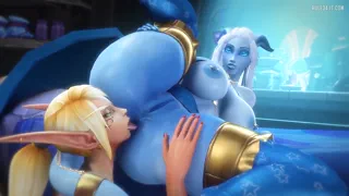 Blood Elf from Warcraft and Draenei Lesbian Action (Noname55) [Warcraft] [u/BigBoss1031]